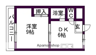 ヴィラローツェ【3階】の間取り