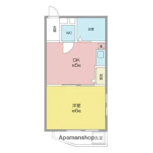 クレベール稲穂【1階】の間取り