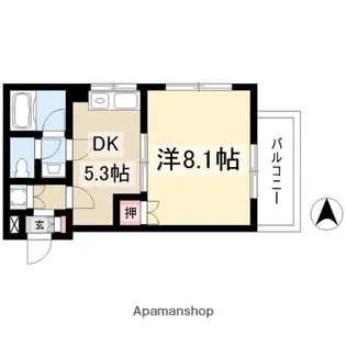 フォレスト今池【7階】の間取り