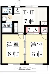啓周ビル【4階】の間取り