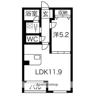 ホリーステージ城山【1階】の間取り