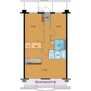 ホリーステージ城山【1階】の間取り