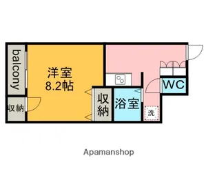 グランパス豊年【5階】の間取り