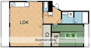 泰山ハイツ【3階】の間取り