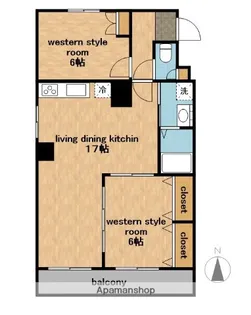 パレス日伸【3階】の間取り