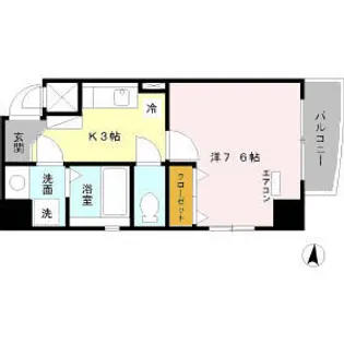 LEXCEED IZUMI【7階】の間取り