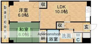 アミティ安田【2階】の間取り