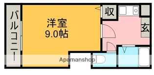 富士レイホービル第三【4階】の間取り