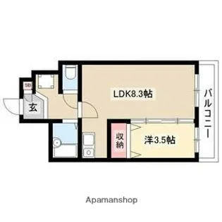 X-OVER21覚王山【4階】の間取り