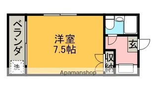 アラカワハイツ清住【2階】の間取り