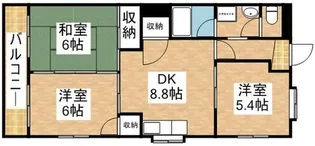 レヂデンス徳田【4階】の間取り