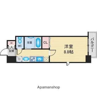 パルティール覚王山【5階】の間取り