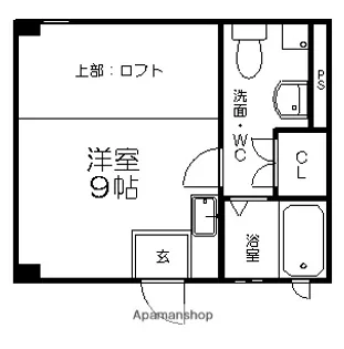 千種ハウス【2A号室】の間取り