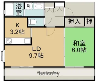綾羽アネックス葵【201号室】の間取り