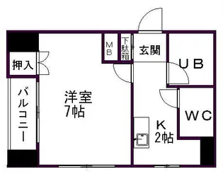 パレ千郷【5階】の間取り