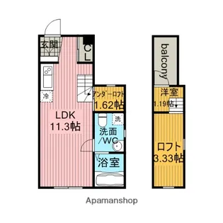 Lugar bonito(ルガルボニート)【1階】の間取り