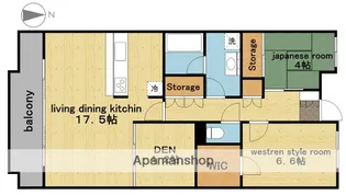 レザンドール東山元町【5階】の間取り
