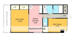 サンライズ豊和【6階】の間取り