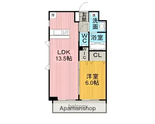 1LDKの間取り画像