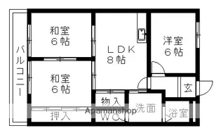 ローレル豊前【2階】の間取り