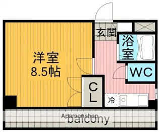 ロアール明日香【3階】の間取り