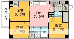 ガーディアン白金【8階】の間取り