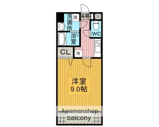 プライムコート東山【4階】の間取り