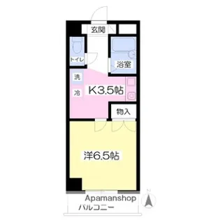 ジュネス北千種【6階】の間取り