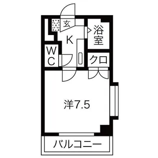 シティライフ本山【1階】の間取り