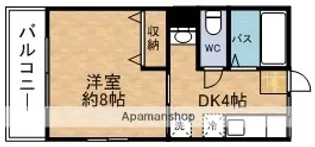 鶴見ハイム【1階】の間取り
