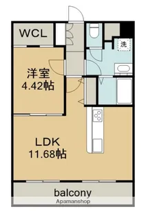 グリーンエミナンス唐山【2階】の間取り