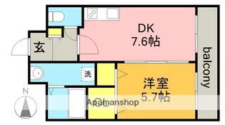 グリーンハイツ天満【3階】の間取り