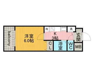 プレサンス新栄リミックス【0307号室】の間取り