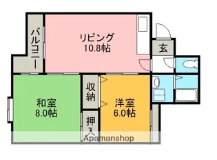 カーサラフィーネ【1階】の間取り