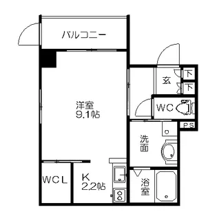パークアクシス白壁【2階】の間取り