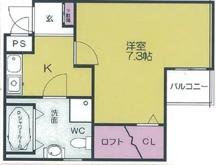インフィニティ今池【2階】の間取り