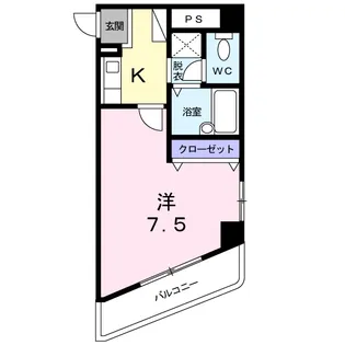 プチメゾン矢田【2階】の間取り