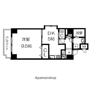 ルーブ末盛【3階】の間取り