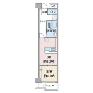 アーバンドエル杁中【5階】の間取り