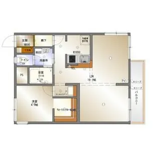 霞ヶ丘ハイツ【1階】の間取り