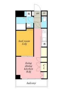 STUDIO DUO 1252【4階】の間取り