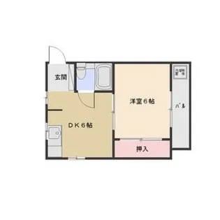 ユーロハイツ川名(賃貸棟)【D-4号室】の間取り