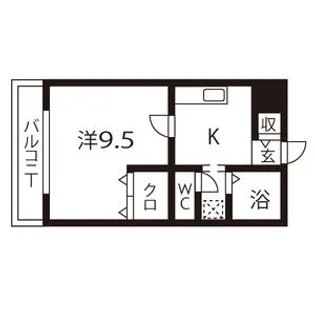 Comodo Motoyama【1階】の間取り