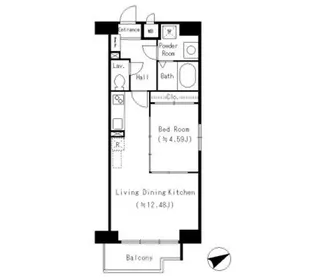 ルーエ千種【9階】の間取り