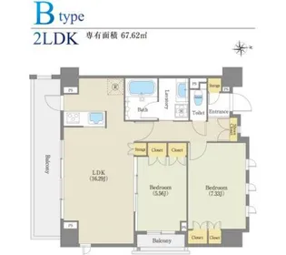 パークアベェニュー覚王山【5階】の間取り