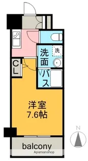 パルティール新栄【7階】の間取り