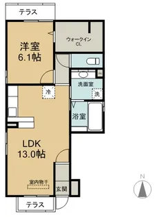 ルピナス本山【1階】の間取り