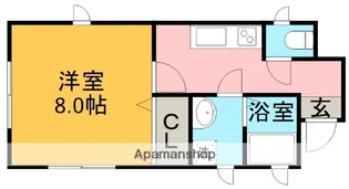 Danville Avenue【1階】の間取り