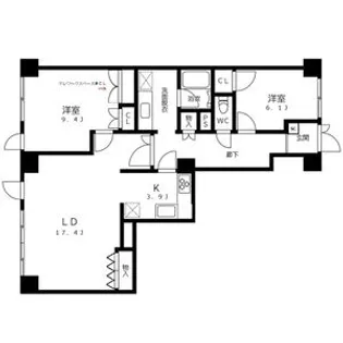 池下タワーズ【801号室】の間取り