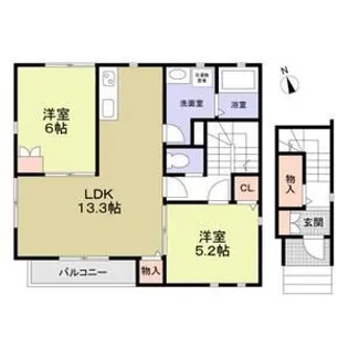 ベンダバール 高牟【1階】の間取り